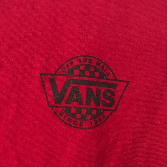 VANS shirt men’s large: bright red - Picture 4 of 4